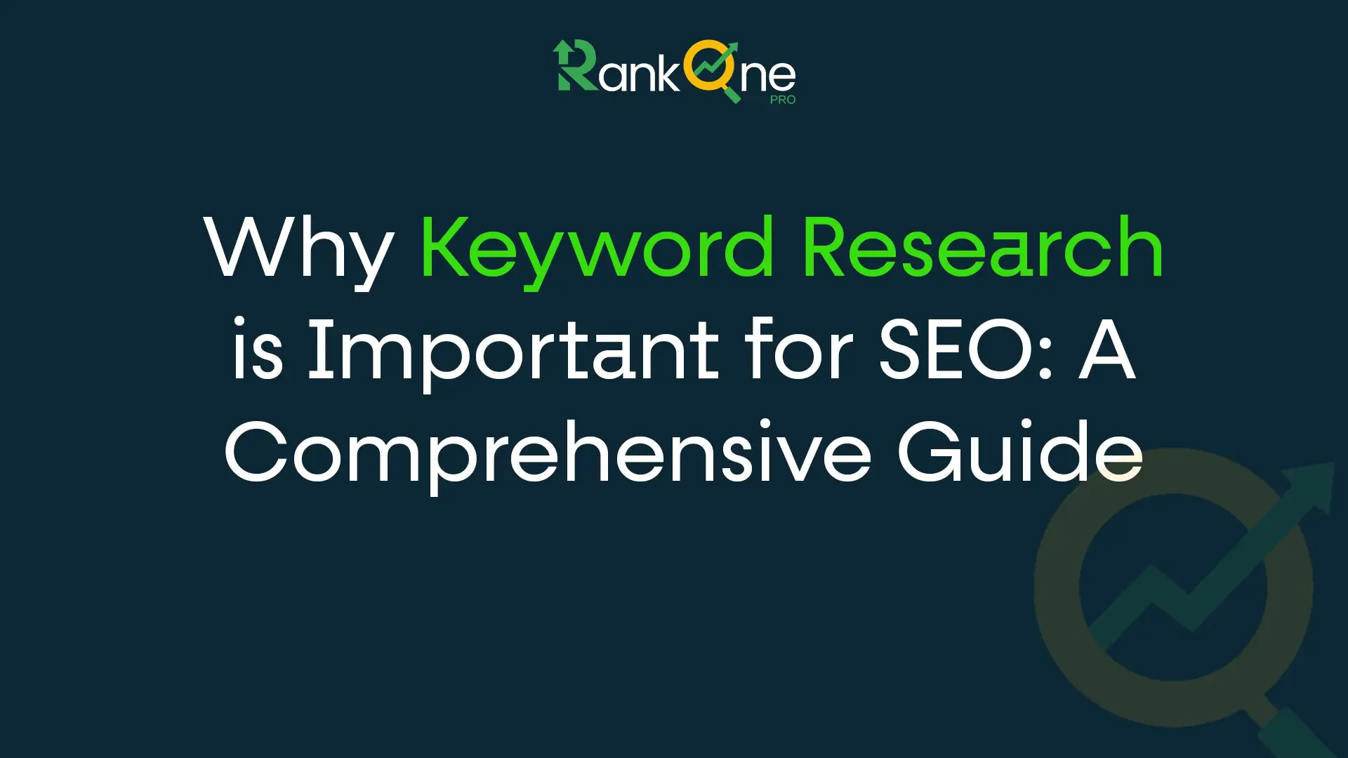 Why Keyword Research is Important for SEO